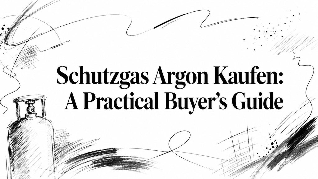 Schutzgas Argon Kaufen: A Practical Buyer's Guide
