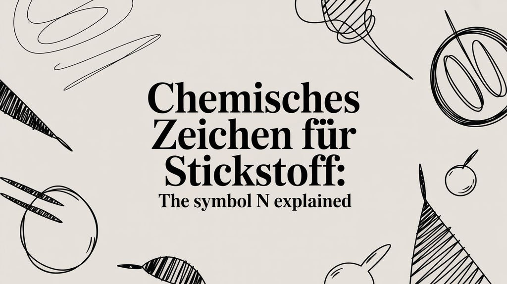 Chemisches Zeichen für Stickstoff: The Symbol N Explained