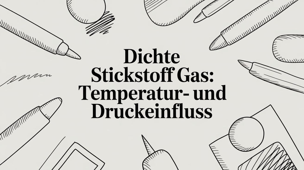 Dichte Stickstoff Gas: Temperatur- und Druckeinfluss
