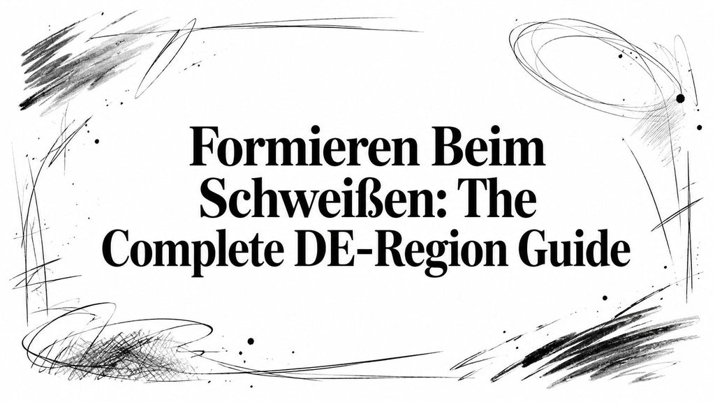 Formieren Beim Schweißen: The Complete DE-Region Guide