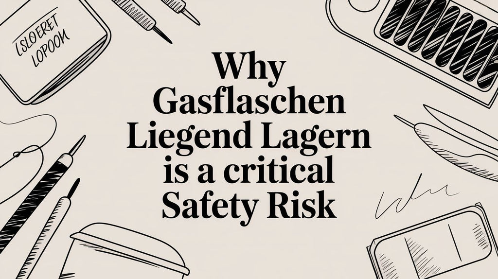 Why Gasflaschen Liegend Lagern Is A Critical Safety Risk