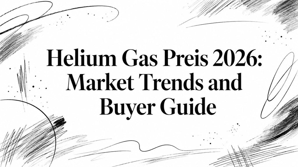 Helium Gas Preis 2026: Market Trends and Buyer Guide