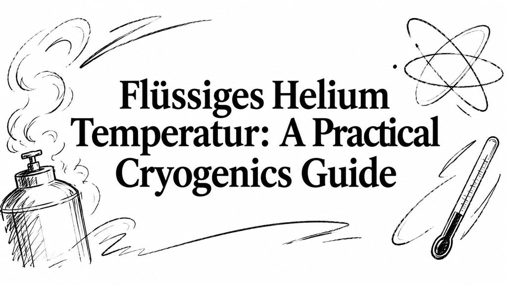 Flüssiges Helium Temperatur: A Practical Cryogenics Guide