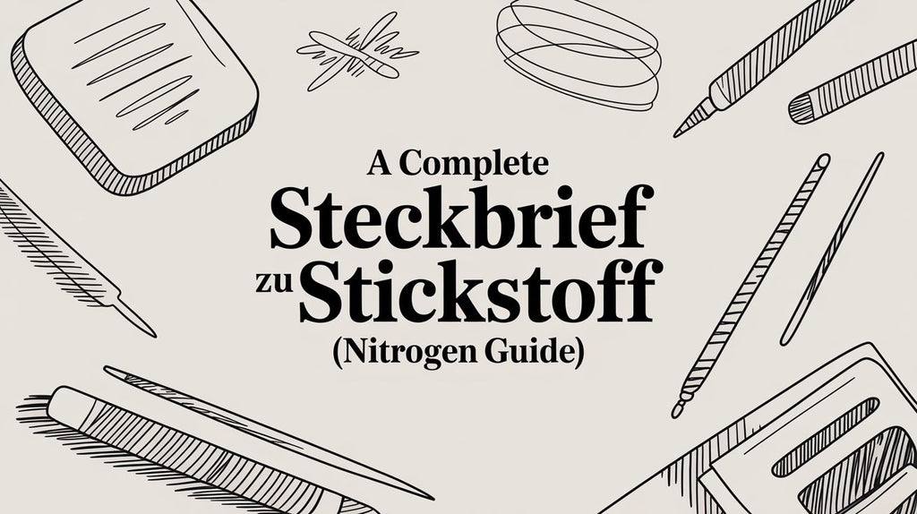 A Complete Steckbrief Zu Stickstoff (Nitrogen Guide)