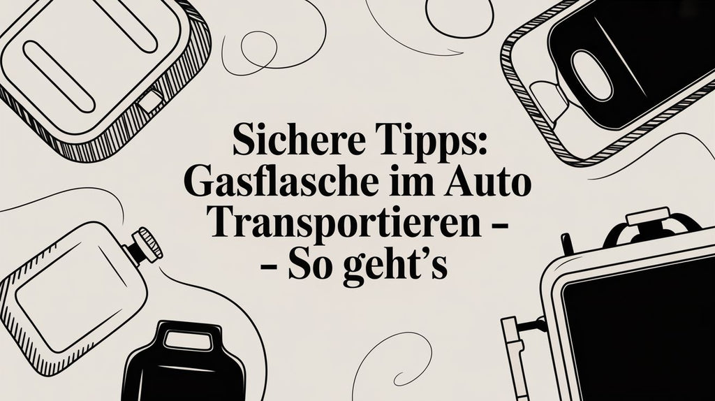 Sichere Tipps: gasflasche im auto transportieren – so geht's