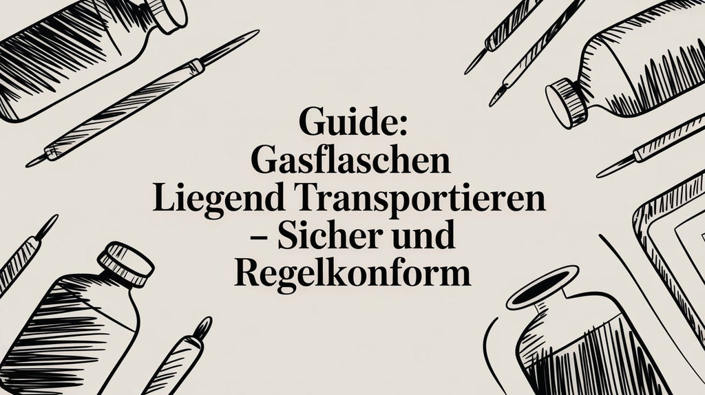 Guide: gasflaschen liegend transportieren - sicher und regelkonform