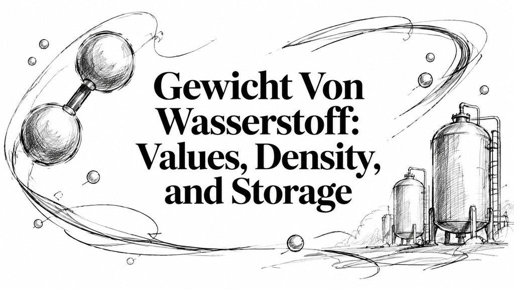 Gewicht Von Wasserstoff: Values, Density, and Storage